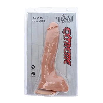 Extreme XXXL Dildo 33,00 cm - Lichte huidskleur