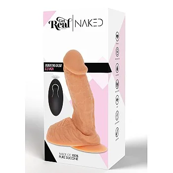 Silicone Vibrating Dildo - Lichte huidskleur