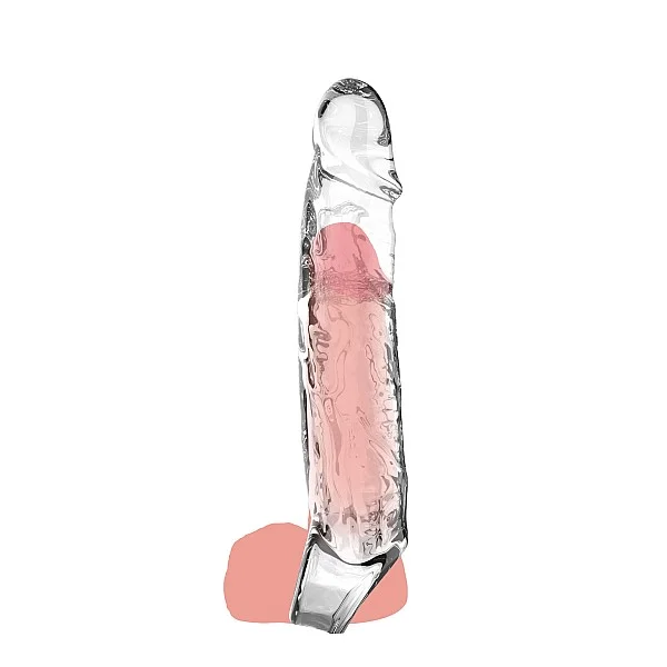 Extension Sleeve Large - Transparant van het merk Get Real - Penis Sleeves - online kopen bij Masculum.nl. De discrete online seks-toys en erotisch heren ondergoed winkel voor gay & hetero mannen.