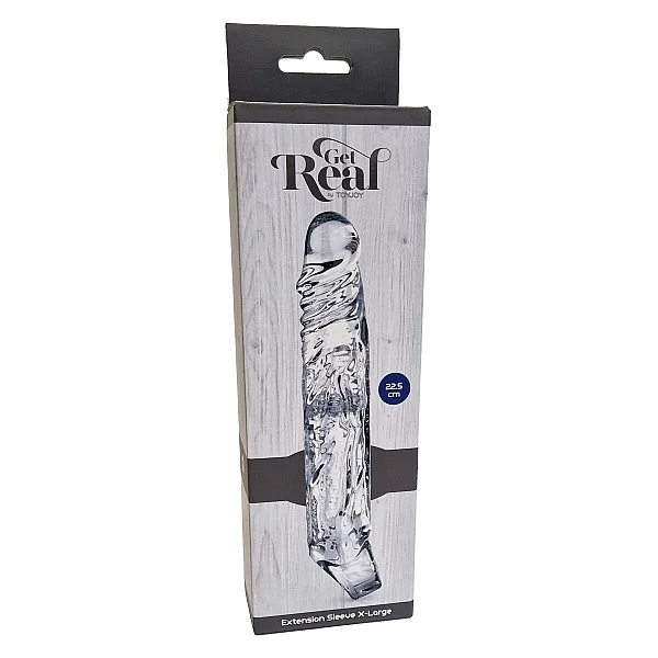 Extension Sleeve XLarge - Transparant van het merk Get Real - Penis Sleeves - online bestellen bij Masculum.nl. De discrete online seks-toys en erotisch heren ondergoed winkel voor gay & hetero mannen.