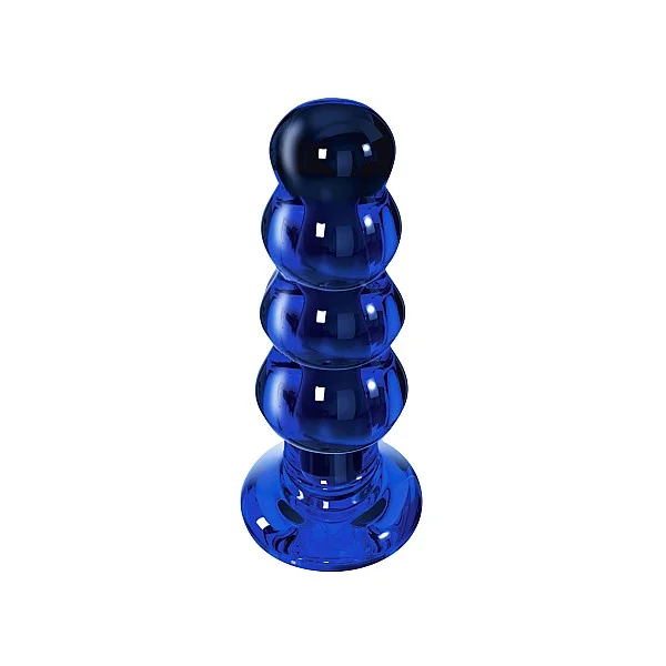 Radiant Vibrating Glass Plug - Blauw van het merk Buttocks - Buttplugs - online bestellen bij Masculum.nl. De discrete online seks-toys en erotisch heren ondergoed winkel voor gay & hetero mannen.