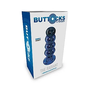 Radiant Vibrating Glass Plug - Blauw