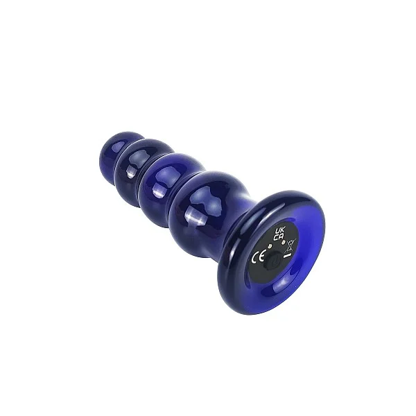 Radiant Vibrating Glass Plug - Blauw van het merk Buttocks - Buttplugs - online bestellen bij Masculum.nl. De discrete online seks-toys en erotisch heren ondergoed winkel voor gay & hetero mannen.