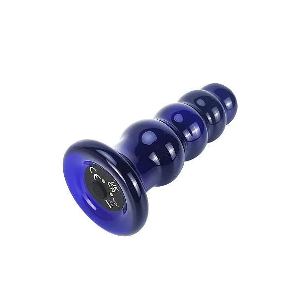 Radiant Vibrating Glass Plug - Blauw van het merk Buttocks - Buttplugs - online bestellen bij Masculum.nl. De discrete online seks-toys en erotisch heren ondergoed winkel voor gay & hetero mannen.