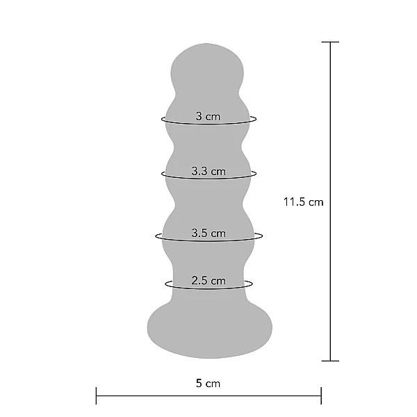 Radiant Vibrating Glass Plug - Blauw van het merk Buttocks - Buttplugs - online bestellen bij Masculum.nl. De discrete online seks-toys en erotisch heren ondergoed winkel voor gay & hetero mannen.