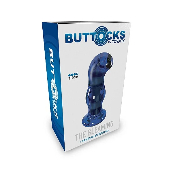 Gleaming Vibrating Glass Plug - Blauw van het merk Buttocks - Buttplugs - online kopen bij Masculum.nl. De discrete online seks-toys en erotisch heren ondergoed winkel voor gay & hetero mannen.