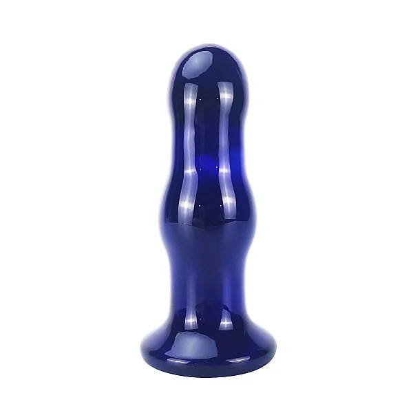 Gleaming Vibrating Glass Plug - Blauw van het merk Buttocks - Buttplugs - online kopen bij Masculum.nl. De discrete online seks-toys en erotisch heren ondergoed winkel voor gay & hetero mannen.