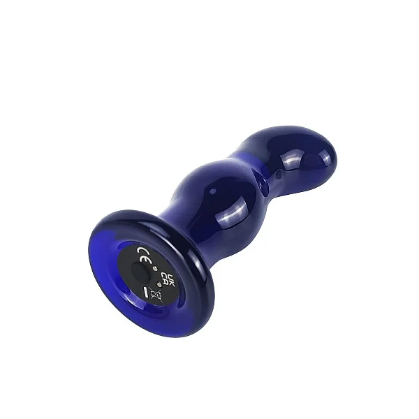 Gleaming Vibrating Glass Plug - Blauw van het merk Buttocks - Buttplugs - online kopen bij Masculum.nl. De discrete online seks-toys en erotisch heren ondergoed winkel voor gay & hetero mannen.