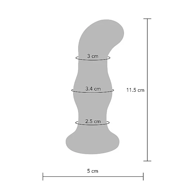 Gleaming Vibrating Glass Plug - Blauw van het merk Buttocks - Buttplugs - online kopen bij Masculum.nl. De discrete online seks-toys en erotisch heren ondergoed winkel voor gay & hetero mannen.