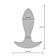 The Brave Vibrating Anal Plug - Blauw van het merk Buttocks - Buttplugs - online bestellen bij Masculum.nl. De discrete online seks-toys en erotisch heren ondergoed winkel voor gay & hetero mannen.