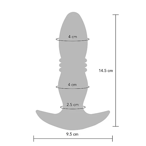 The Tough Thrusting Vibr Plug - Blauw van het merk Buttocks - Anaal Vibrators - online kopen bij Masculum.nl. De discrete online seks-toys en erotisch heren ondergoed winkel voor gay & hetero mannen.