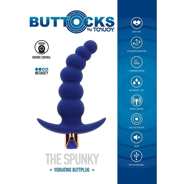 The Spunky Buttplug - Blauw van het merk Buttocks - Buttplugs - online bestellen bij Masculum.nl. De discrete online seks-toys en erotisch heren ondergoed winkel voor gay & hetero mannen.
