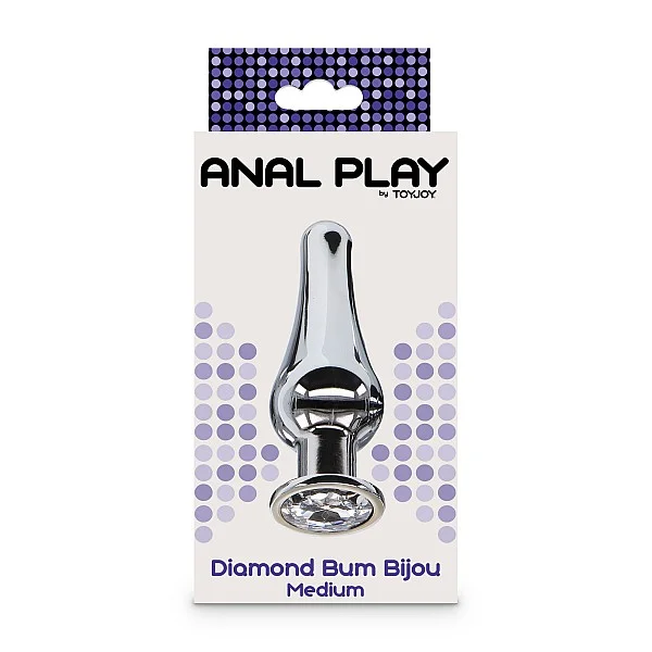Diamond Bum Bijou Medium - Zilver van het merk Anal Play - Buttplugs - online kopen bij Masculum.nl. De discrete online seks-toys en erotisch heren ondergoed winkel voor gay & hetero mannen.
