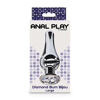 Diamond Bum Bijou Large - Zilver