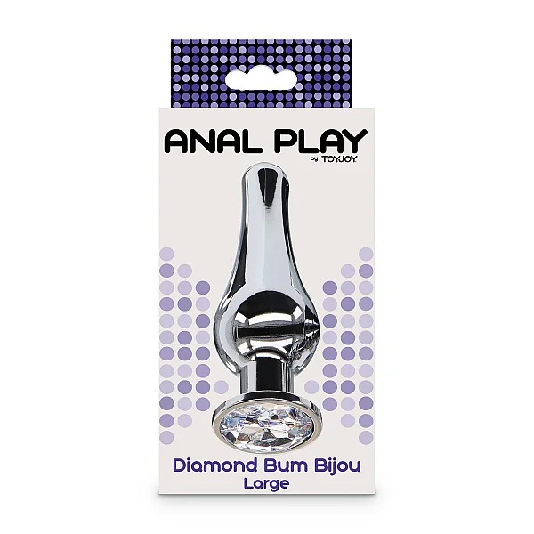 Diamond Bum Bijou Large - Zilver van het merk Anal Play - Buttplugs - online bestellen bij Masculum.nl. De discrete online seks-toys en erotisch heren ondergoed winkel voor gay & hetero mannen.