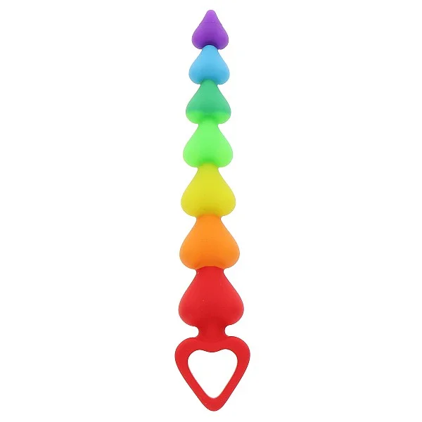 Rainbow Heart Beads - Regenboog van het merk Anal Play - Anale Kralen - online kopen bij Masculum.nl. De discrete online seks-toys en erotisch heren ondergoed winkel voor gay & hetero mannen.