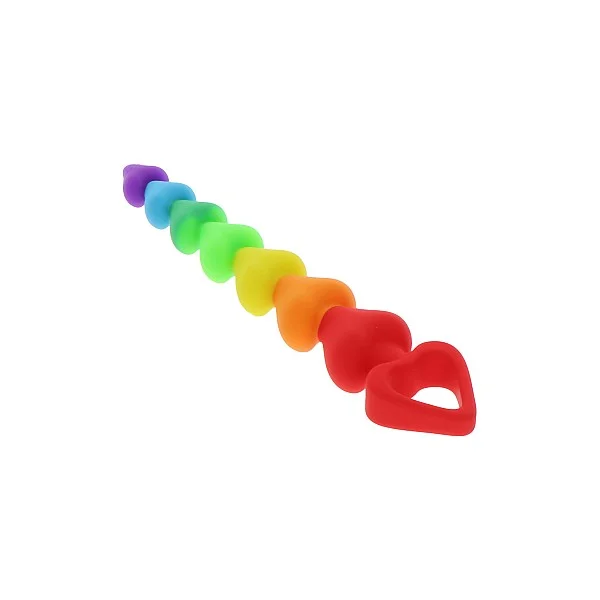 Rainbow Heart Beads - Regenboog van het merk Anal Play - Anale Kralen - online kopen bij Masculum.nl. De discrete online seks-toys en erotisch heren ondergoed winkel voor gay & hetero mannen.