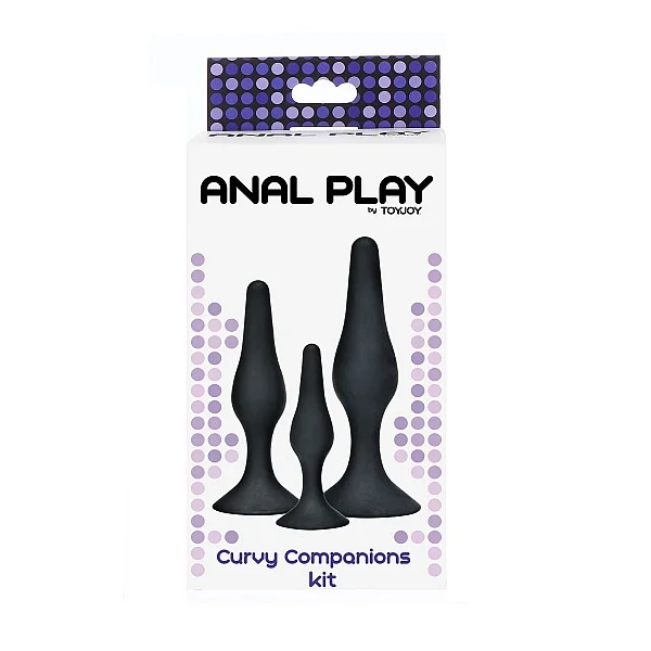 Curvy Companions Kit 3pcs - Zwart van het merk Anal Play - Buttplugs - online kopen bij Masculum.nl. De discrete online seks-toys en erotisch heren ondergoed winkel voor gay & hetero mannen.