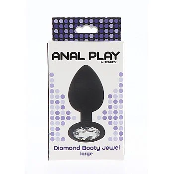 Diamond Booty Jewel Large - Zwart