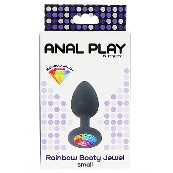 Rainbow Booty Jewel Small - Zwart