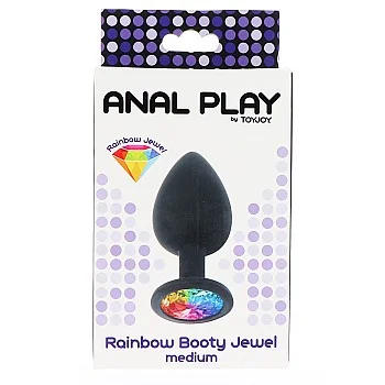 Rainbow Booty Jewel Medium - Zwart