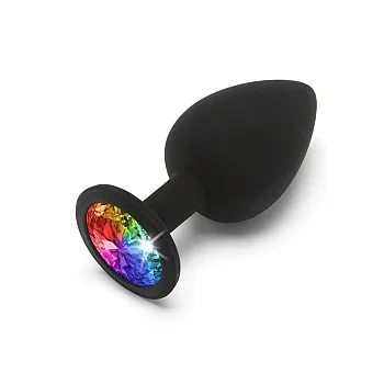 Rainbow Booty Jewel Large - Zwart