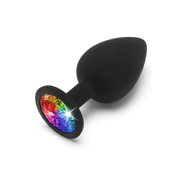 Rainbow Booty Jewel Large - Zwart van het merk Anal Play - Buttplugs - online kopen bij Masculum.nl. De discrete online seks-toys en erotisch heren ondergoed winkel voor gay & hetero mannen.