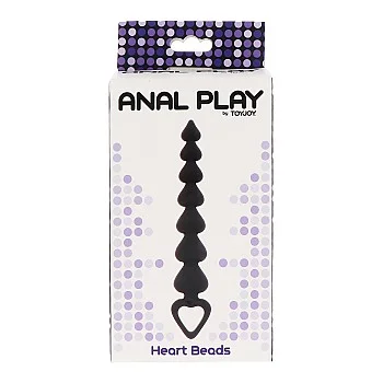 Heart Beads - Zwart