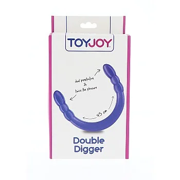 Double Digger 45 cm Dong - Paars