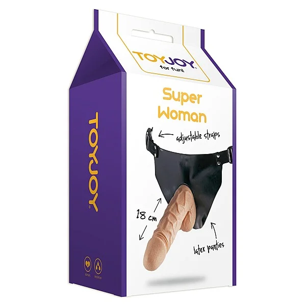 Superwoman Strap-On - Lichte huidskleur van het merk Classics -  - online kopen bij Masculum.nl. De discrete online seks-toys en erotisch heren ondergoed winkel voor gay & hetero mannen.