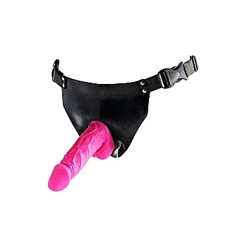 Powergirl Vibrating Strap-On - Roze
