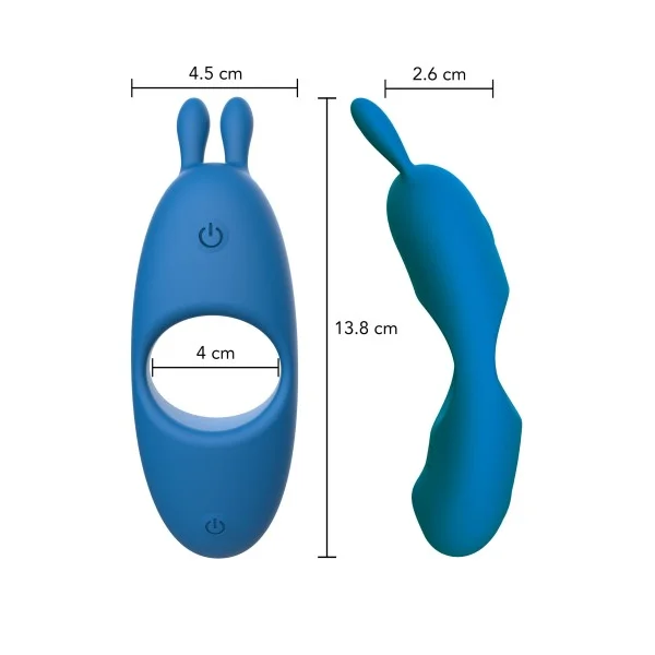 Superhero Couples C-Ring - Blauw van het merk Designer Edition - Vibrerende Cockringen - online bestellen bij Masculum.nl. De discrete online seks-toys en erotisch heren ondergoed winkel voor gay & hetero mannen.