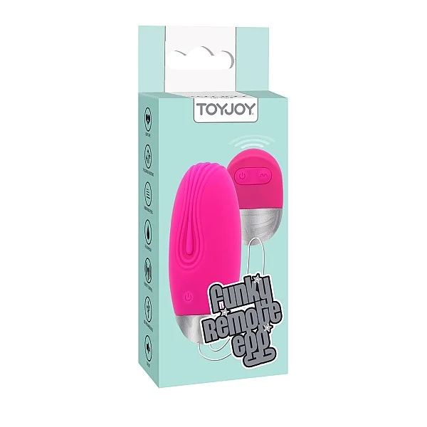 Funky Remote Egg - Roze van het merk Funky Fun Toys - Vibrerende Eitjes - online kopen bij Masculum.nl. De discrete online seks-toys en erotisch heren ondergoed winkel voor gay & hetero mannen.