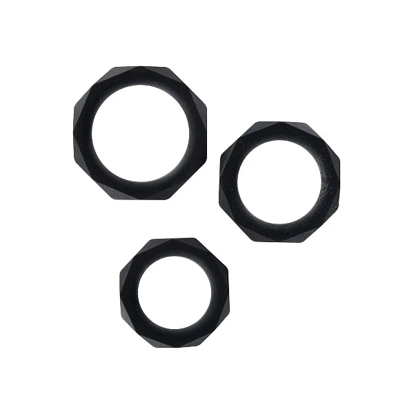 Power Halo C-Ring Set - Zwart van het merk Manpower - Cockringen - online kopen bij Masculum.nl. De discrete online seks-toys en erotisch heren ondergoed winkel voor gay & hetero mannen.