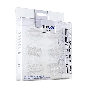 Power Penis Sleeve Set - Transparant
