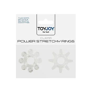 Power Stretchy Rings 2pcs - Transparant