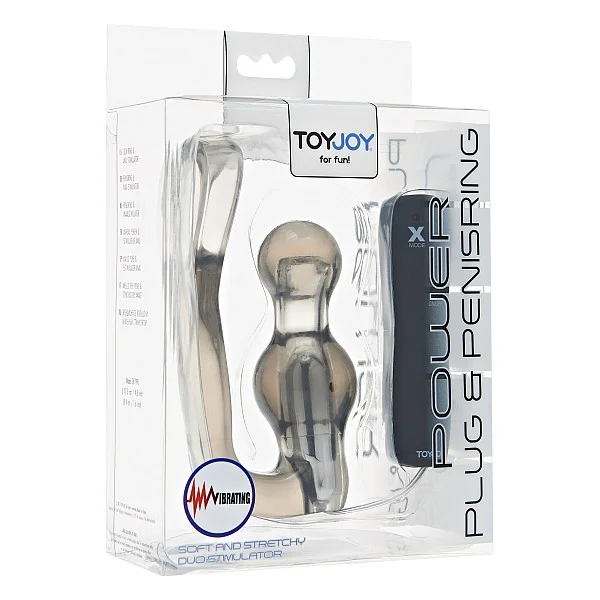 Power Plug & Penisring Vibrating - Grijs van het merk Manpower - Anaal Dildo's - online bestellen bij Masculum.nl. De discrete online seks-toys en erotisch heren ondergoed winkel voor gay & hetero mannen.