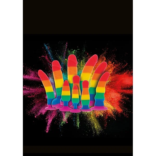 Rainbow Lover 7 Inch - Regenboog van het merk Pride - Realistische Dildo's - online bestellen bij Masculum.nl. De discrete online seks-toys en erotisch heren ondergoed winkel voor gay & hetero mannen.