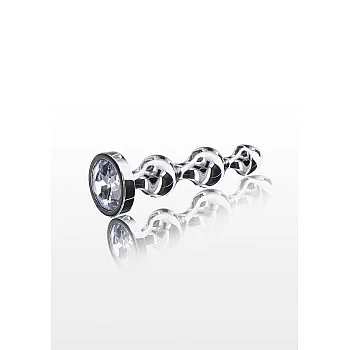 Diamond Star Beads Large - Zilver