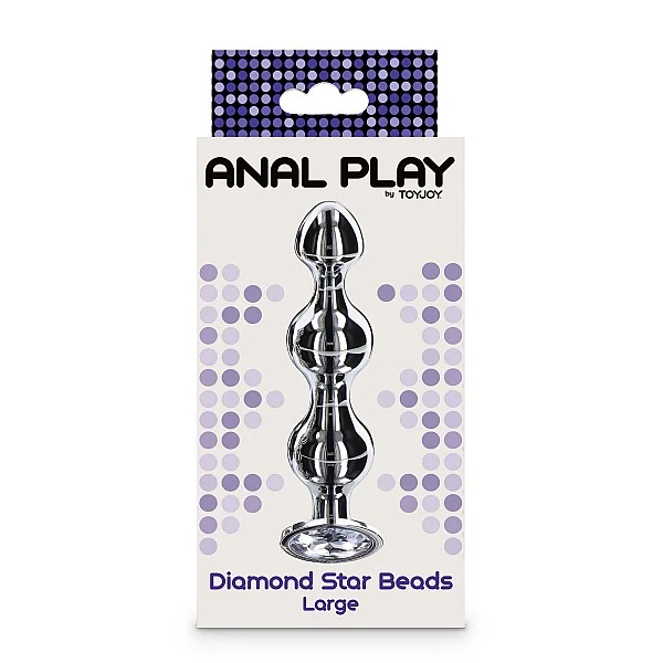 Diamond Star Beads Large - Zilver van het merk Anal Play - Anale Kralen - online kopen bij Masculum.nl. De discrete online seks-toys en erotisch heren ondergoed winkel voor gay & hetero mannen.