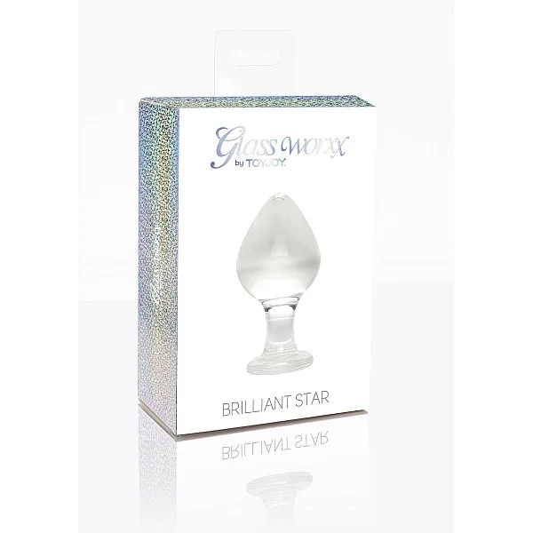 Brilliant Star - Transparant van het merk Glass Worxx - Buttplugs - online kopen bij Masculum.nl. De discrete online seks-toys en erotisch heren ondergoed winkel voor gay & hetero mannen.