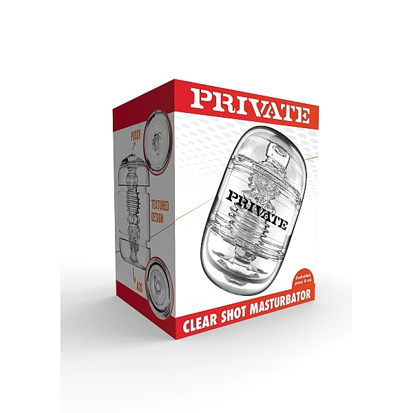 Clear Shot Pussy & Ass - Transparant van het merk Private Clear - Masturbators - online kopen bij Masculum.nl. De discrete online seks-toys en erotisch heren ondergoed winkel voor gay & hetero mannen.