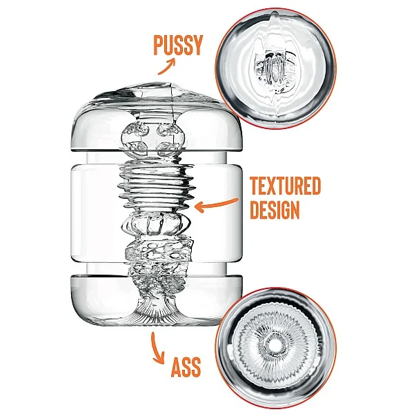 Clear Shot Pussy & Ass - Transparant van het merk Private Clear - Masturbators - online kopen bij Masculum.nl. De discrete online seks-toys en erotisch heren ondergoed winkel voor gay & hetero mannen.