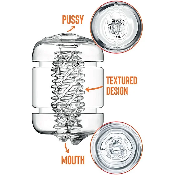 Clear Shot Pussy & Mouth - Transparant van het merk Private Clear - Masturbators - online kopen bij Masculum.nl. De discrete online seks-toys en erotisch heren ondergoed winkel voor gay & hetero mannen.