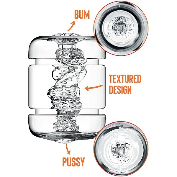Crystal Clear Pussy & Bum - Transparant van het merk Private Clear - Masturbators - online bestellen bij Masculum.nl. De discrete online seks-toys en erotisch heren ondergoed winkel voor gay & hetero mannen.