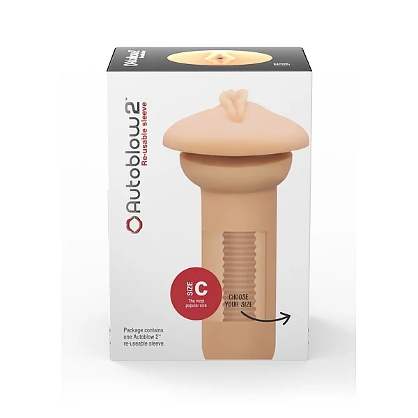 Autoblow 2+ Vagina Sleeve C - Lichte huidskleur van het merk Autoblow - Masturbators - online bestellen bij Masculum.nl. De discrete online seks-toys en erotisch heren ondergoed winkel voor gay & hetero mannen.