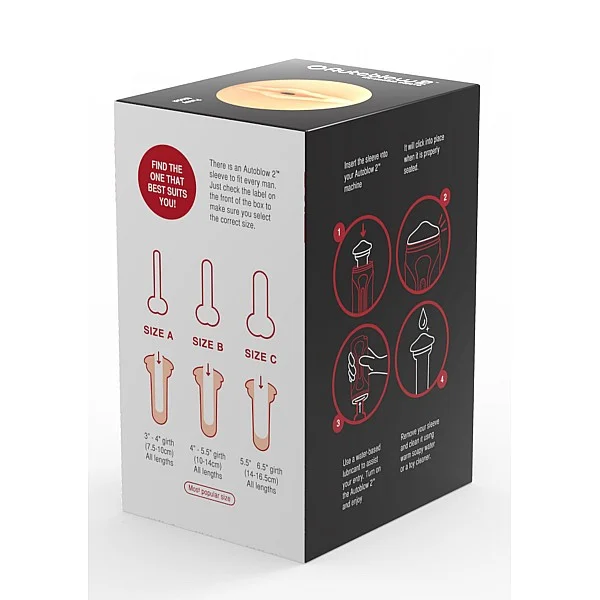 Autoblow 2+ Vagina Sleeve C - Lichte huidskleur van het merk Autoblow - Masturbators - online bestellen bij Masculum.nl. De discrete online seks-toys en erotisch heren ondergoed winkel voor gay & hetero mannen.
