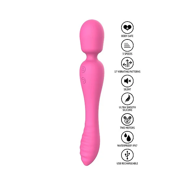 The Evermore 2-in-1 Massager - Roze van het merk Fame - Wand Massagers - online kopen bij Masculum.nl. De discrete online seks-toys en erotisch heren ondergoed winkel voor gay & hetero mannen.