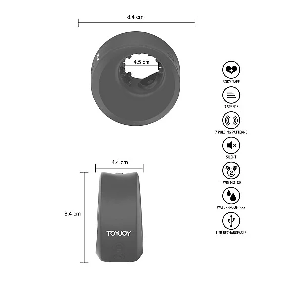 ZEPHYR - Pulsating Stroker & C-Ring - Blauw van het merk Urban - Vibrerende Cockringen - online bestellen bij Masculum.nl. De discrete online seks-toys en erotisch heren ondergoed winkel voor gay & hetero mannen.