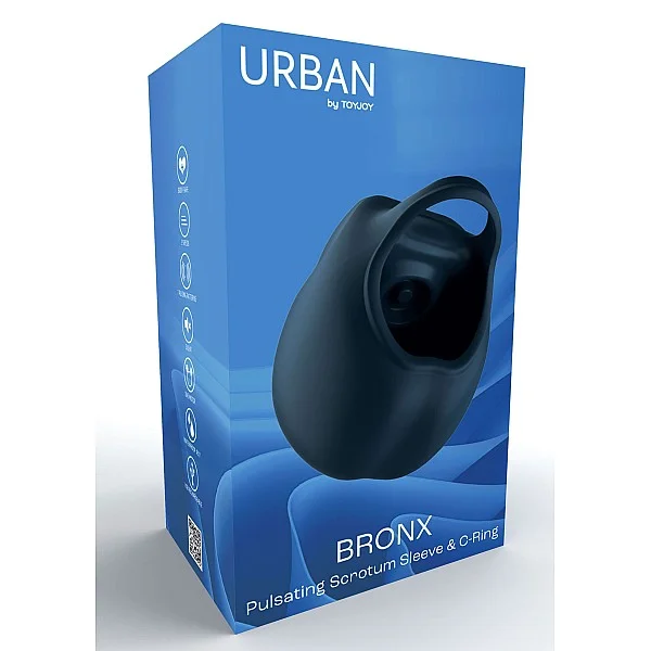 BRONX - Scrotum Sleeve Ring - Blauw van het merk Urban - Vibrators - online kopen bij Masculum.nl. De discrete online seks-toys en erotisch heren ondergoed winkel voor gay & hetero mannen.